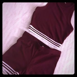 2 Piece Crop Top & Shorts